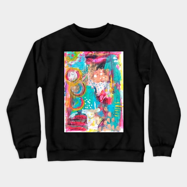 Expressive Abstract Fun Crewneck Sweatshirt by MyCraftyNell